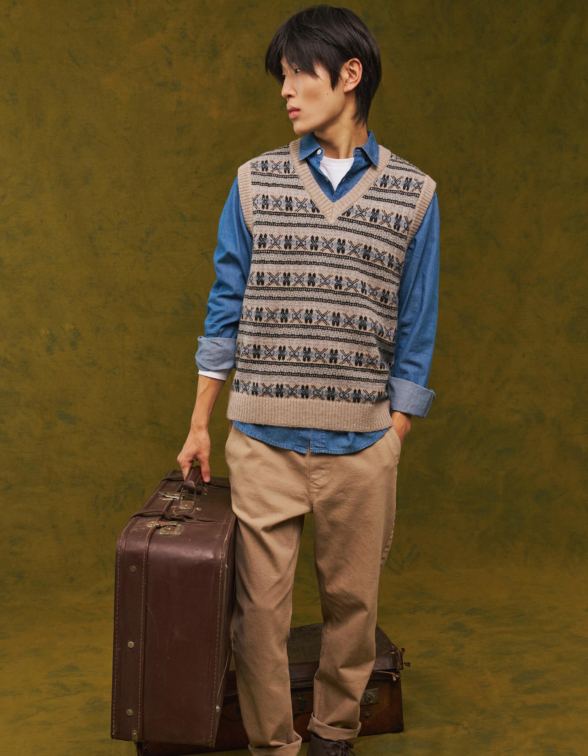 Comprar Online Colete De Malha, Homem, Azul Claro