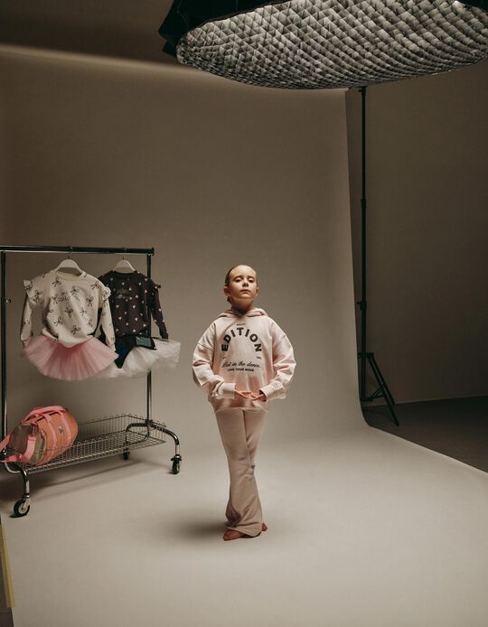 Comprar Online Conjunto de Jogging, Menina, Rosa Claro