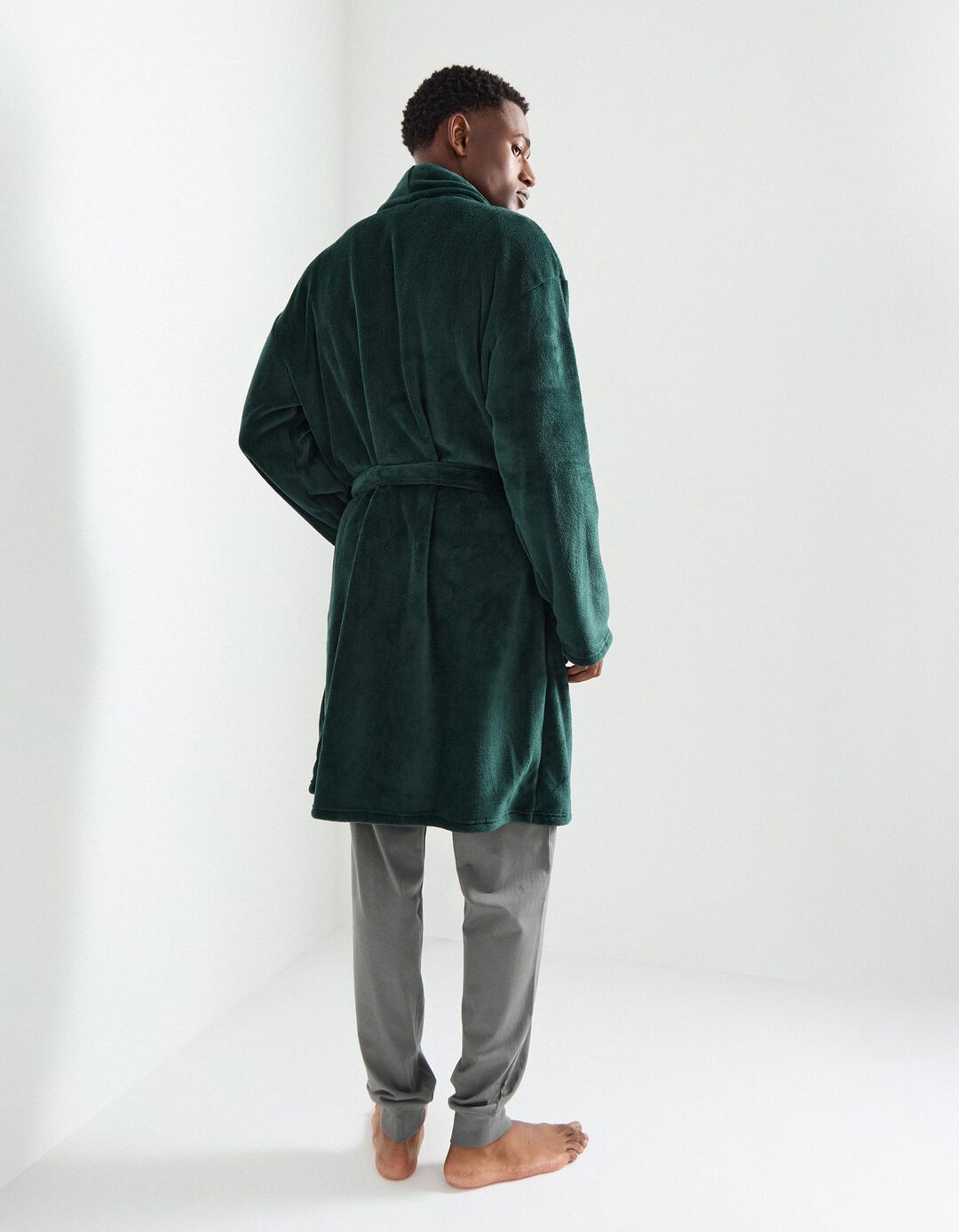 Robe, Homem, Verde Escuro
