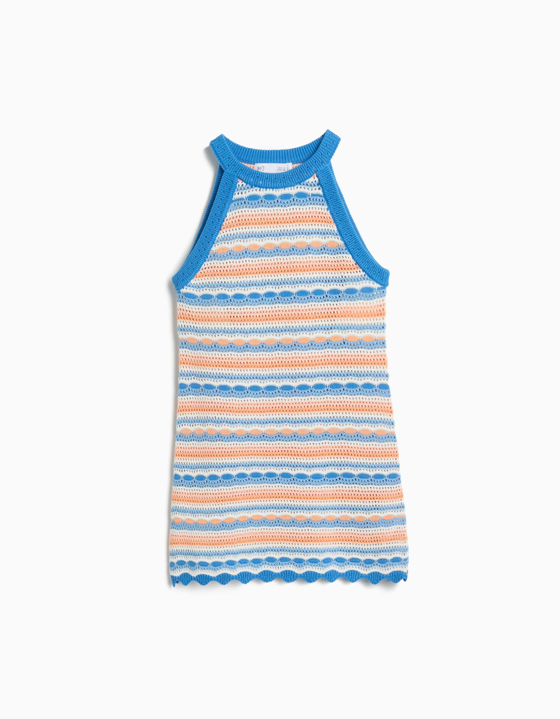 Comprar Online Vestido Crochet, Menina, Azul