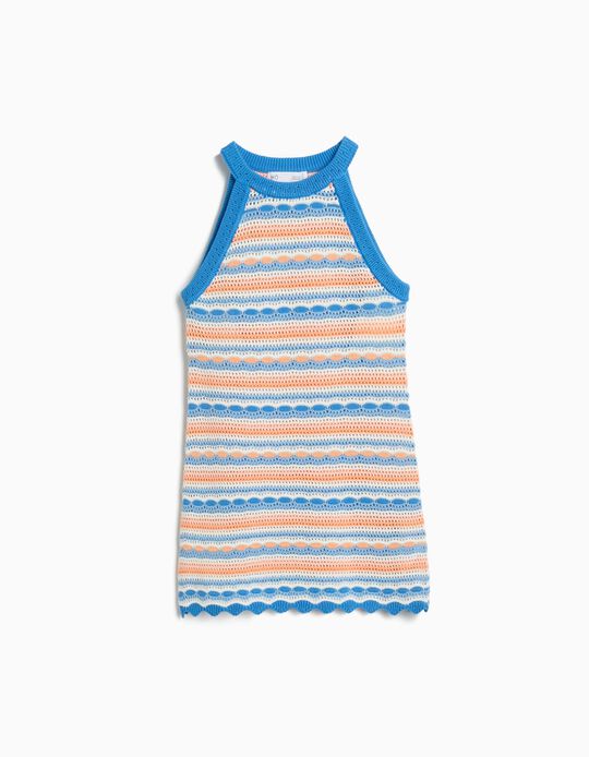 Comprar Online Vestido Crochet, Menina, Azul