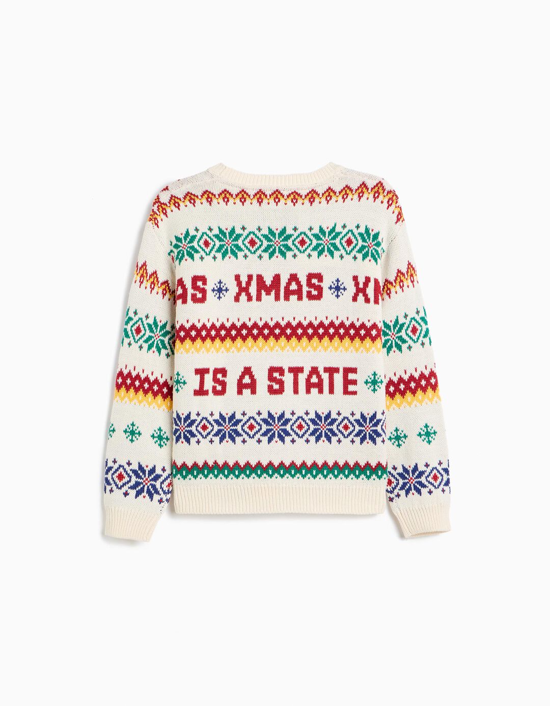 Camisola De Malha De Natal, Menino, Cru