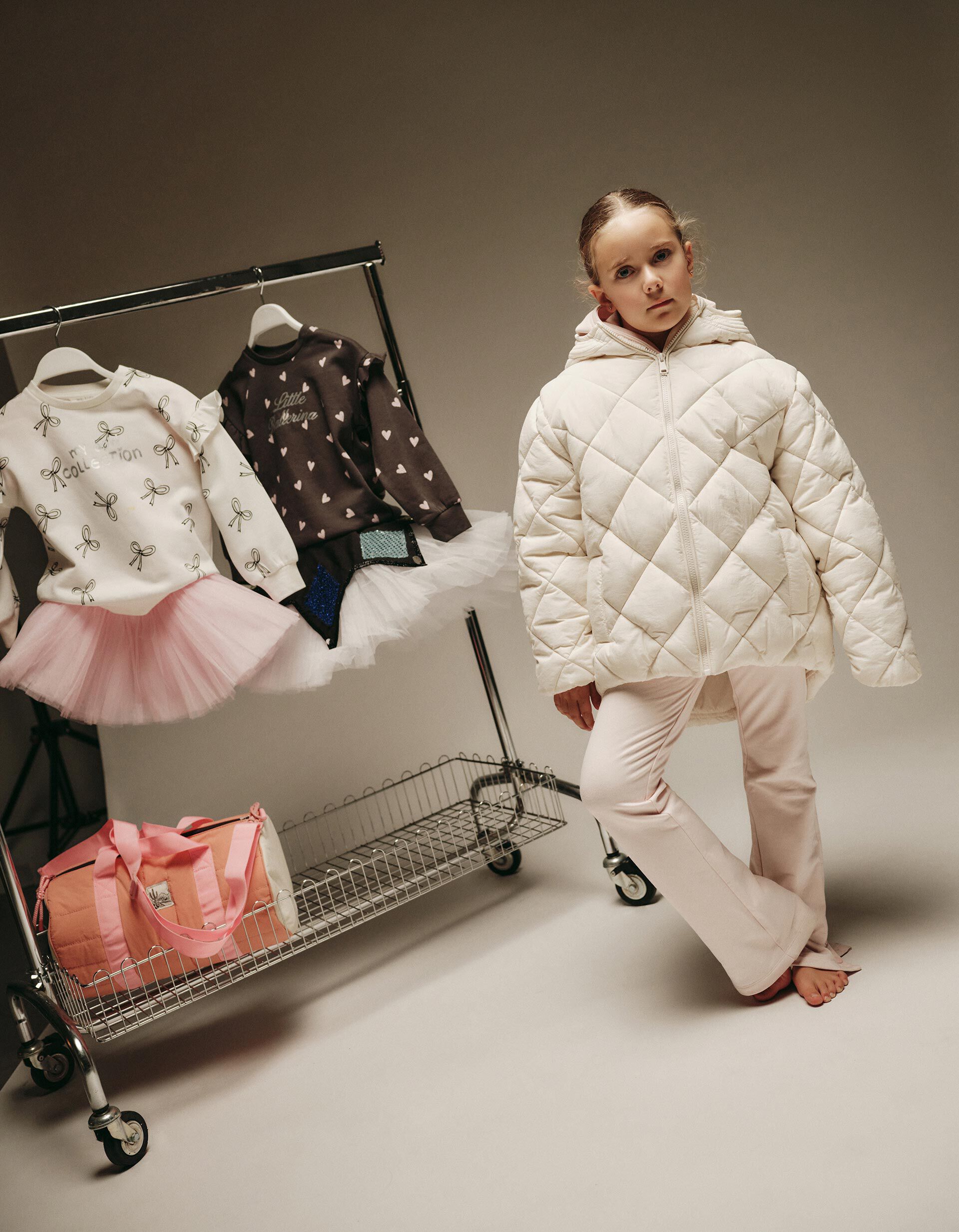 Comprar Online Casaco Acolchoado Capuz, Menina, Branco