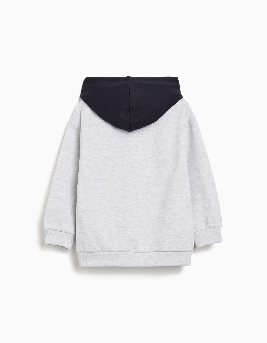 Sweatshirt com Capuz, Menino, Cinzento Claro