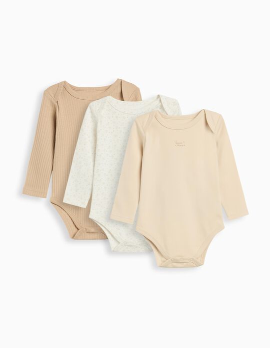 Comprar Online Pack 3 Bodies de Manga Comprida, Bebé, Multicor