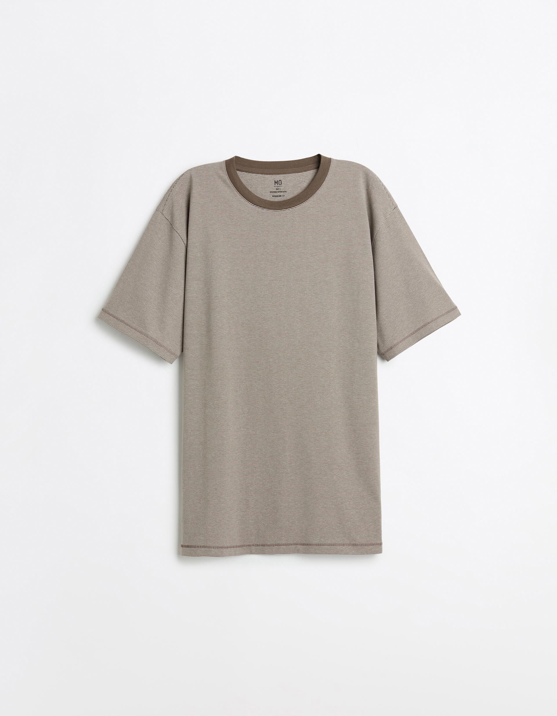 Comprar Online T-shirt Riscas, Homem, Castanho