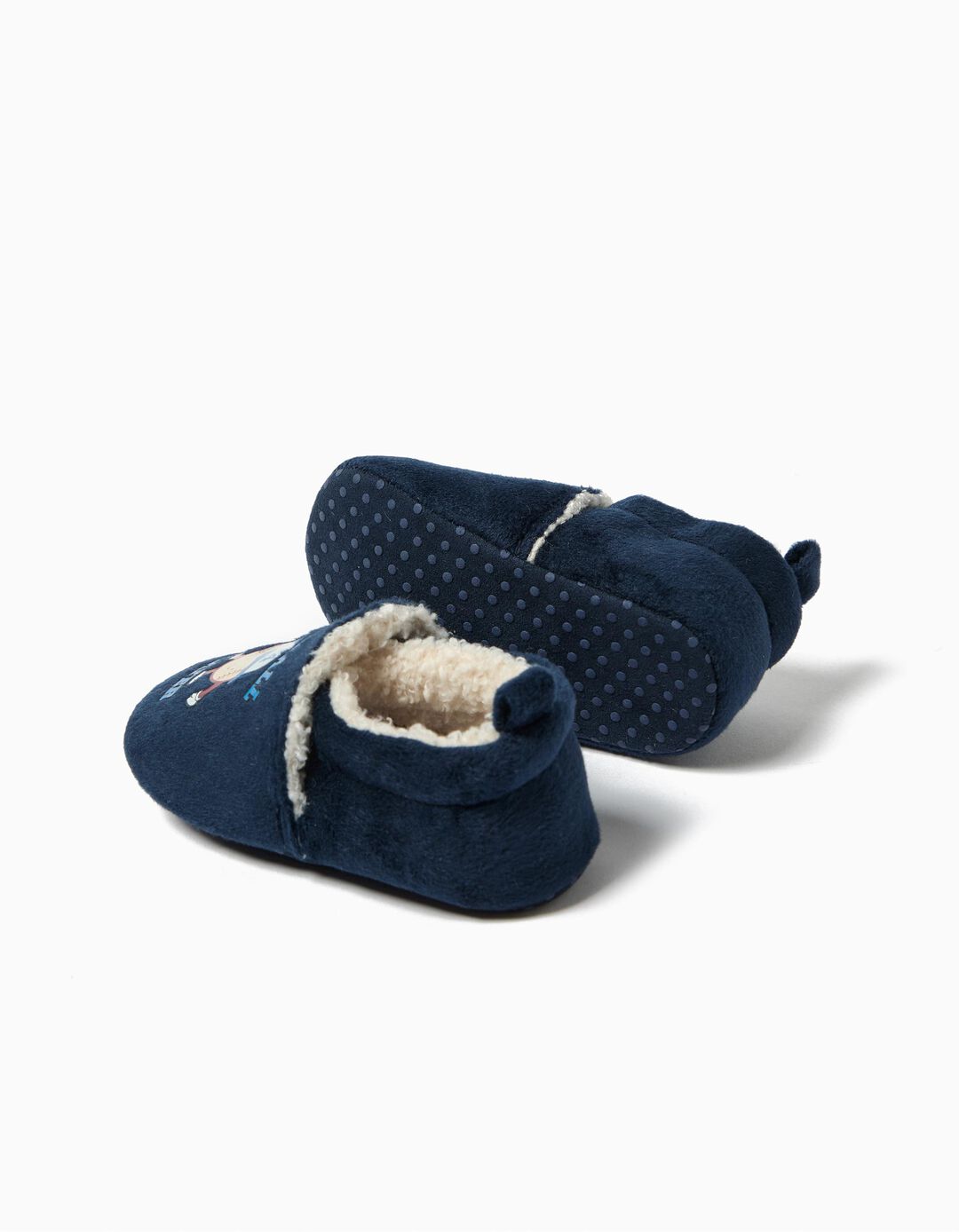 Pantufas com Estampado, Menino, Azul