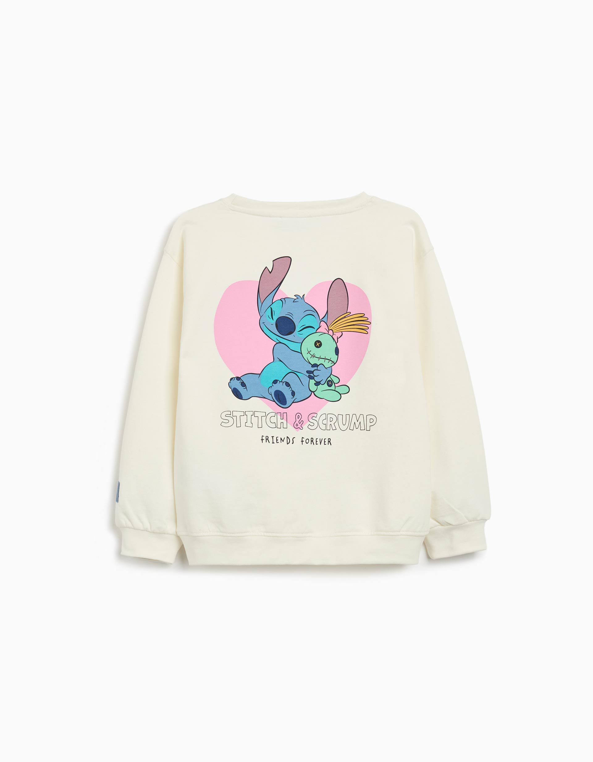 Comprar Online Sweatshirt de Felpa 'Stitch', Menina, Branco