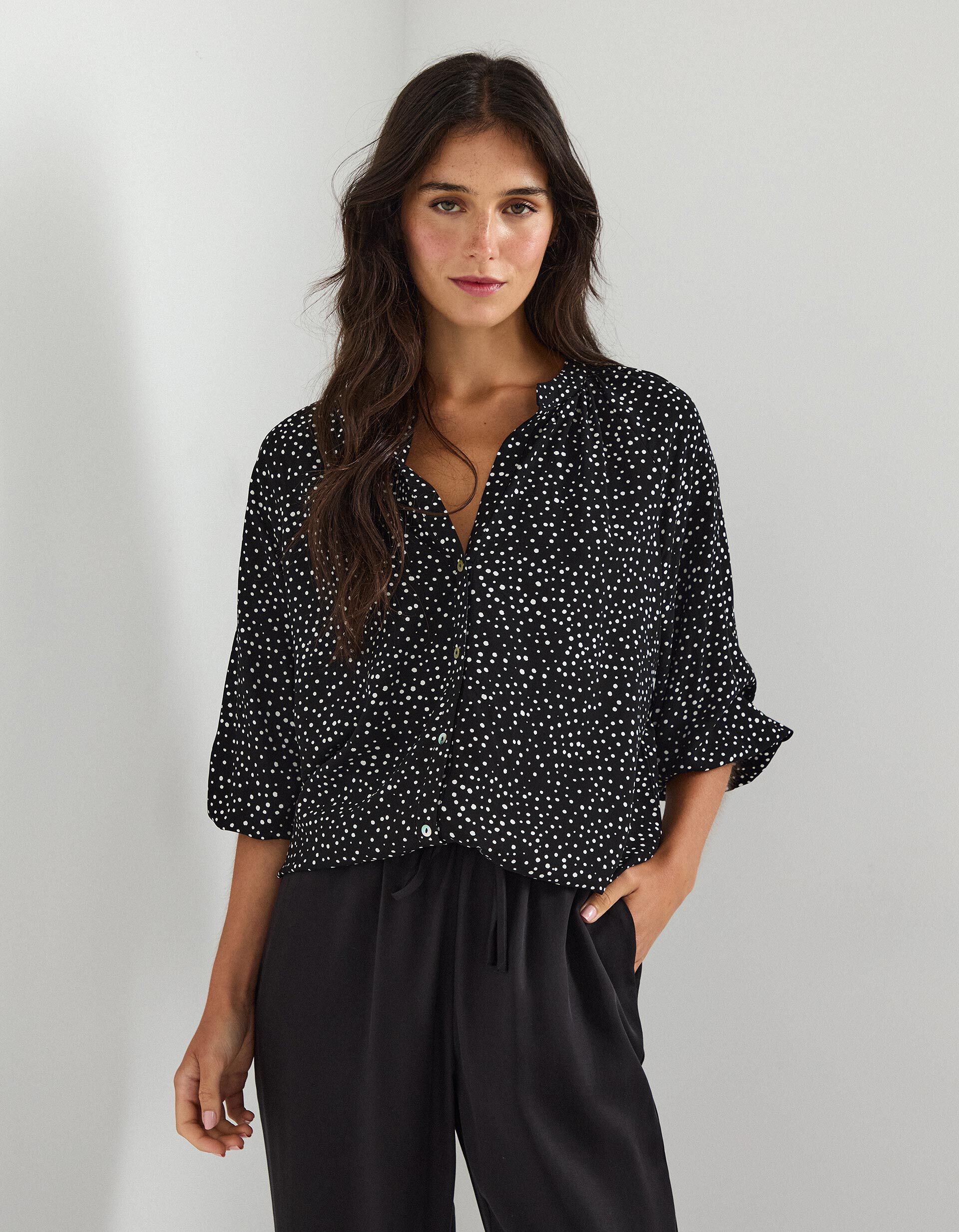 Comprar Online Blusa Viscose, Mulher, Preto