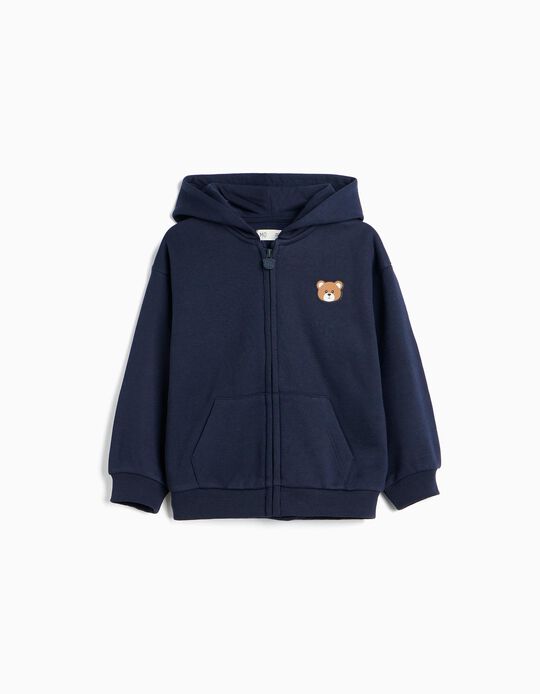 Comprar Online Casaco De Felpa, Menino, Azul Escuro