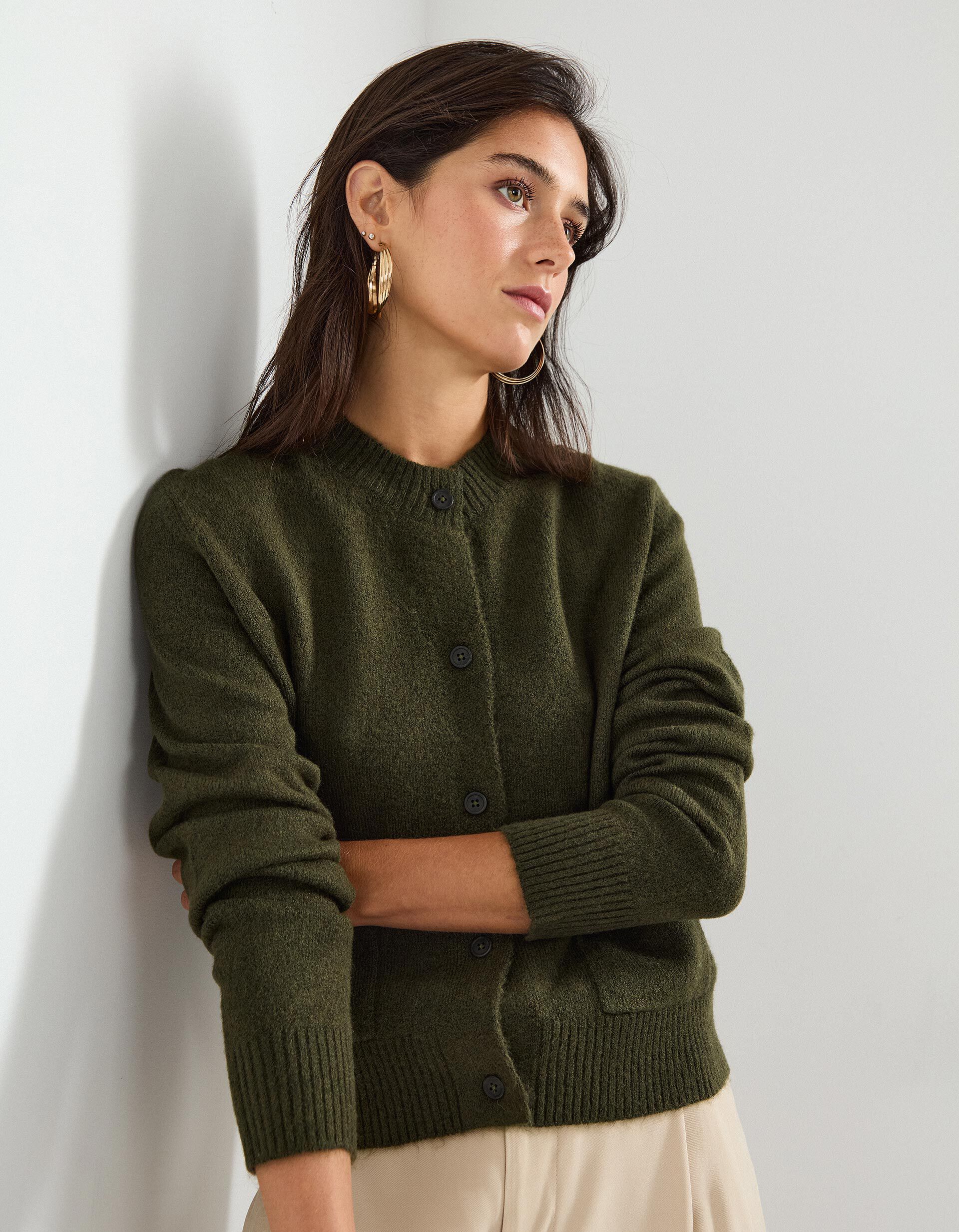 Comprar Online Casaco de Malha, Mulher, Verde