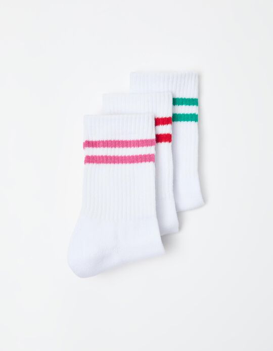 Comprar Online Pack 3 Pares de Meias, Mulher, Branco