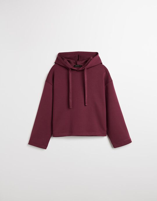 Comprar Online Sweatshirt com Capuz, Mulher, Vermelho Escuro
