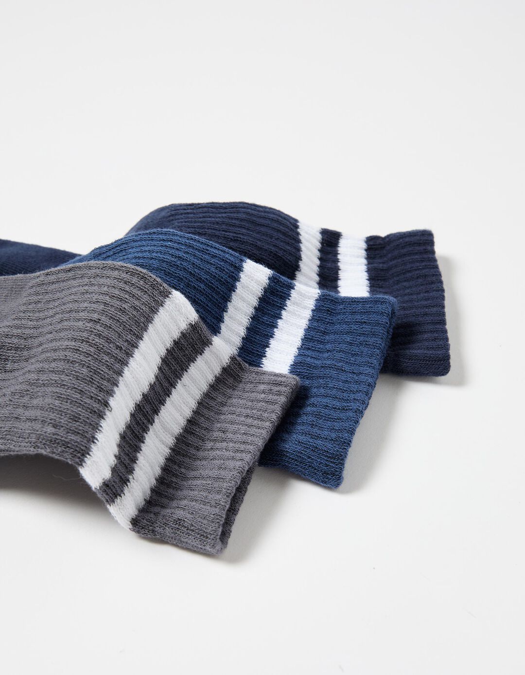 Pack 3 Pares de Meias Desporto, Homem, Azul
