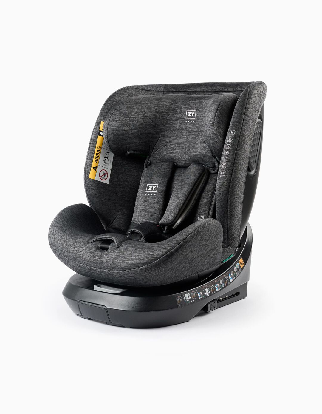 Cadeira Auto I-Size ZY Primecare Fix I SL (40-150cm), Cinzento