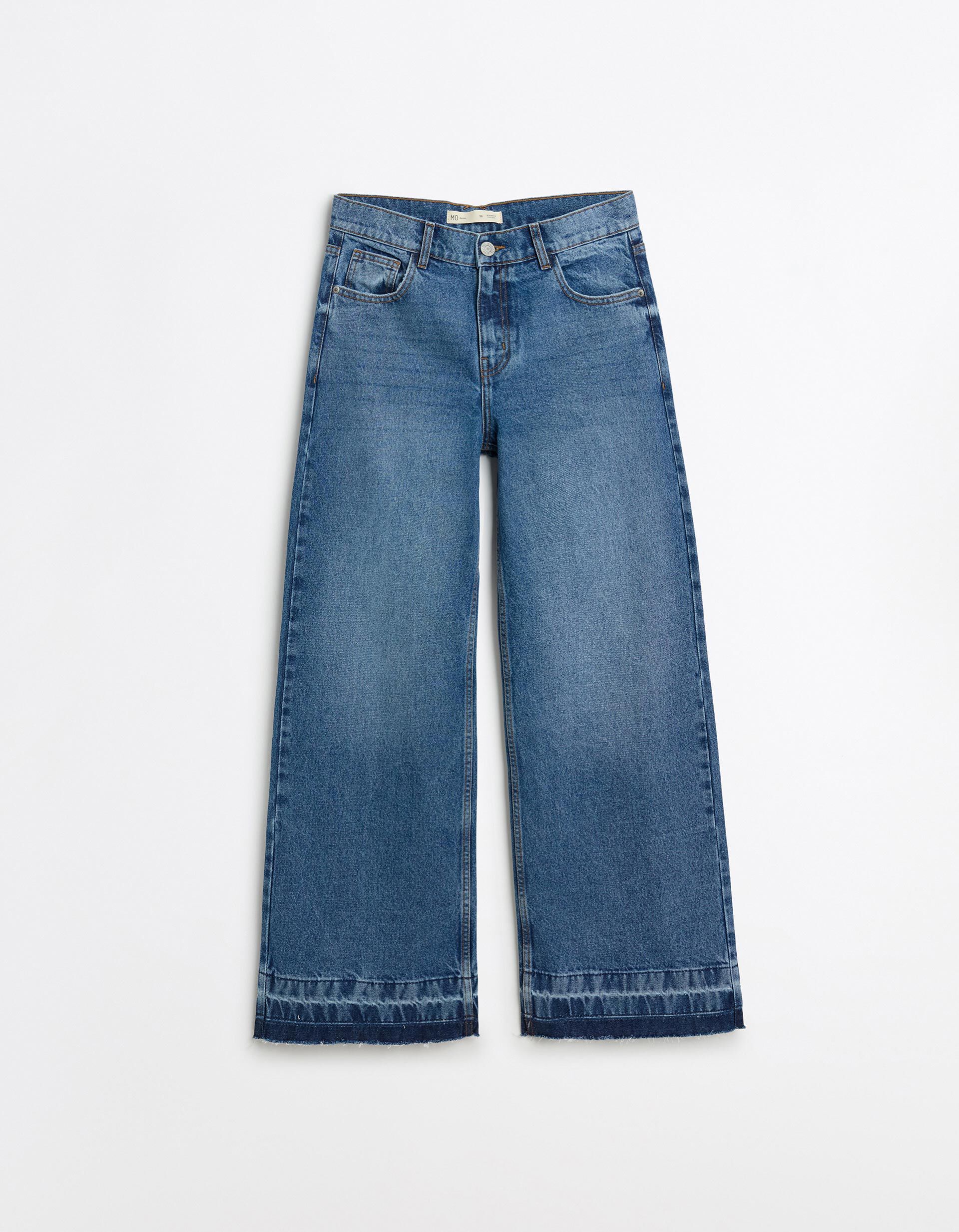 Comprar Online Cal&ccedil;as de Ganga Wide Leg, Mulher, Azul Escuro