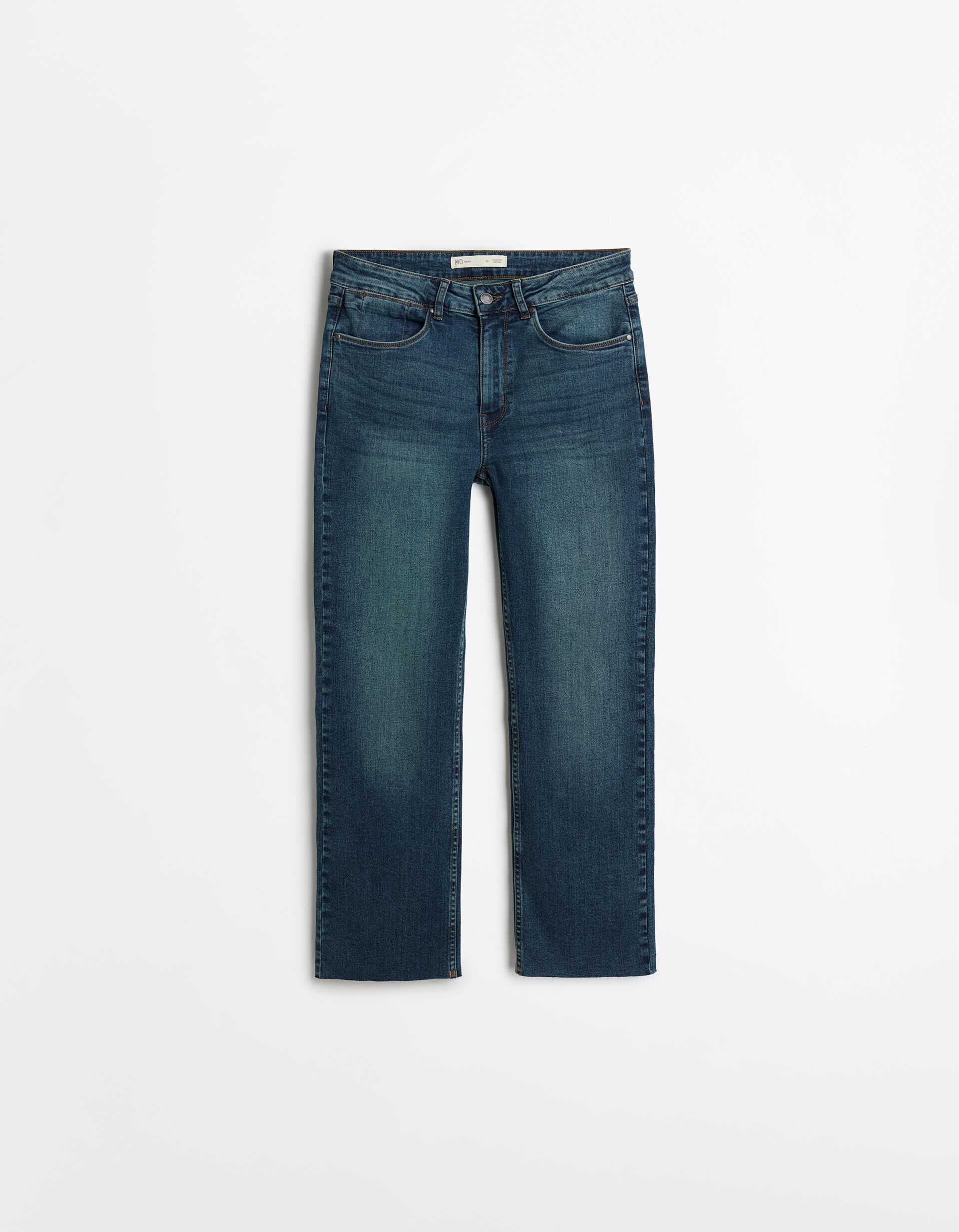 Comprar Online Cal&ccedil;as de Ganga 'Straight Cropped', Mulher, Azul