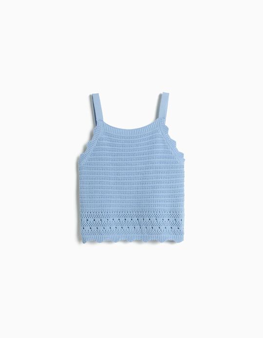 Comprar Online Top Crochet, Menina, Azul Claro