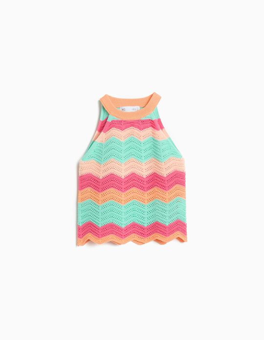 Comprar Online Top Crochet, Menina, Laranja Claro