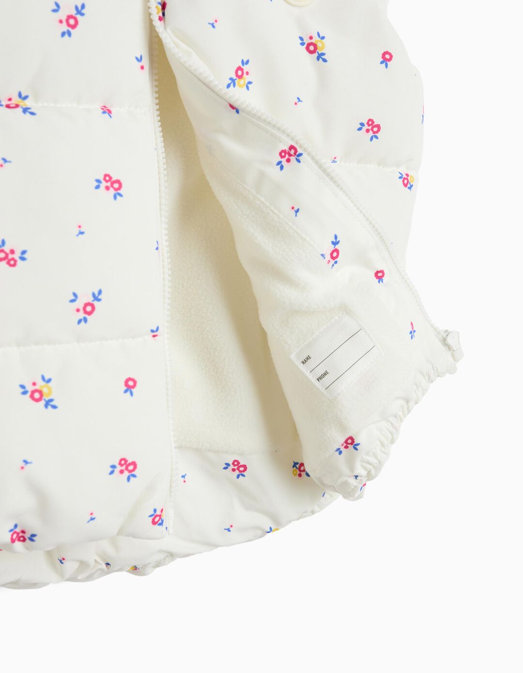 Colete Acolchoado, Menina, Branco