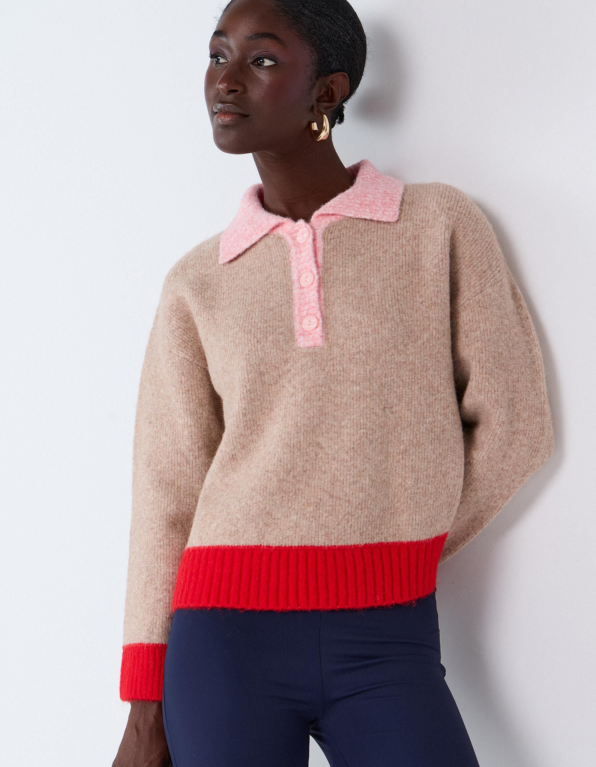 Comprar Online Polo De Malha, Mulher, Bege