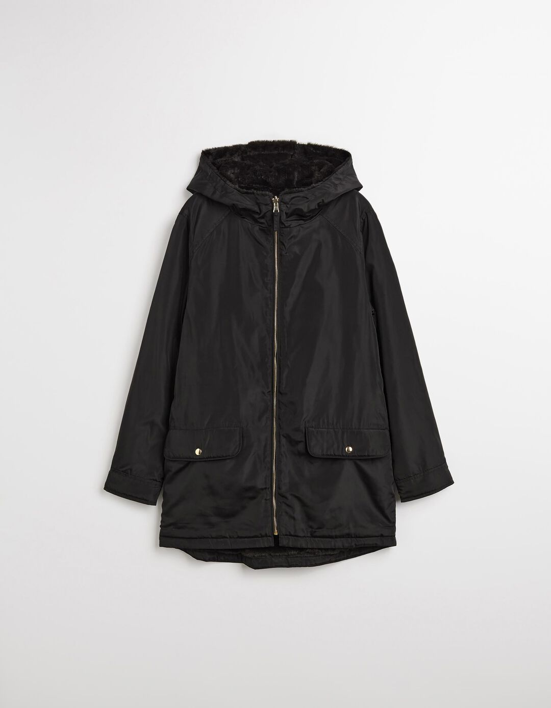 Parka Reversível, Mulher, Preto