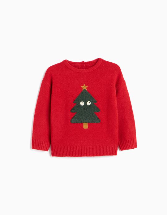 Comprar Online Camisola Tricotada, Menino, Vermelho Escuro