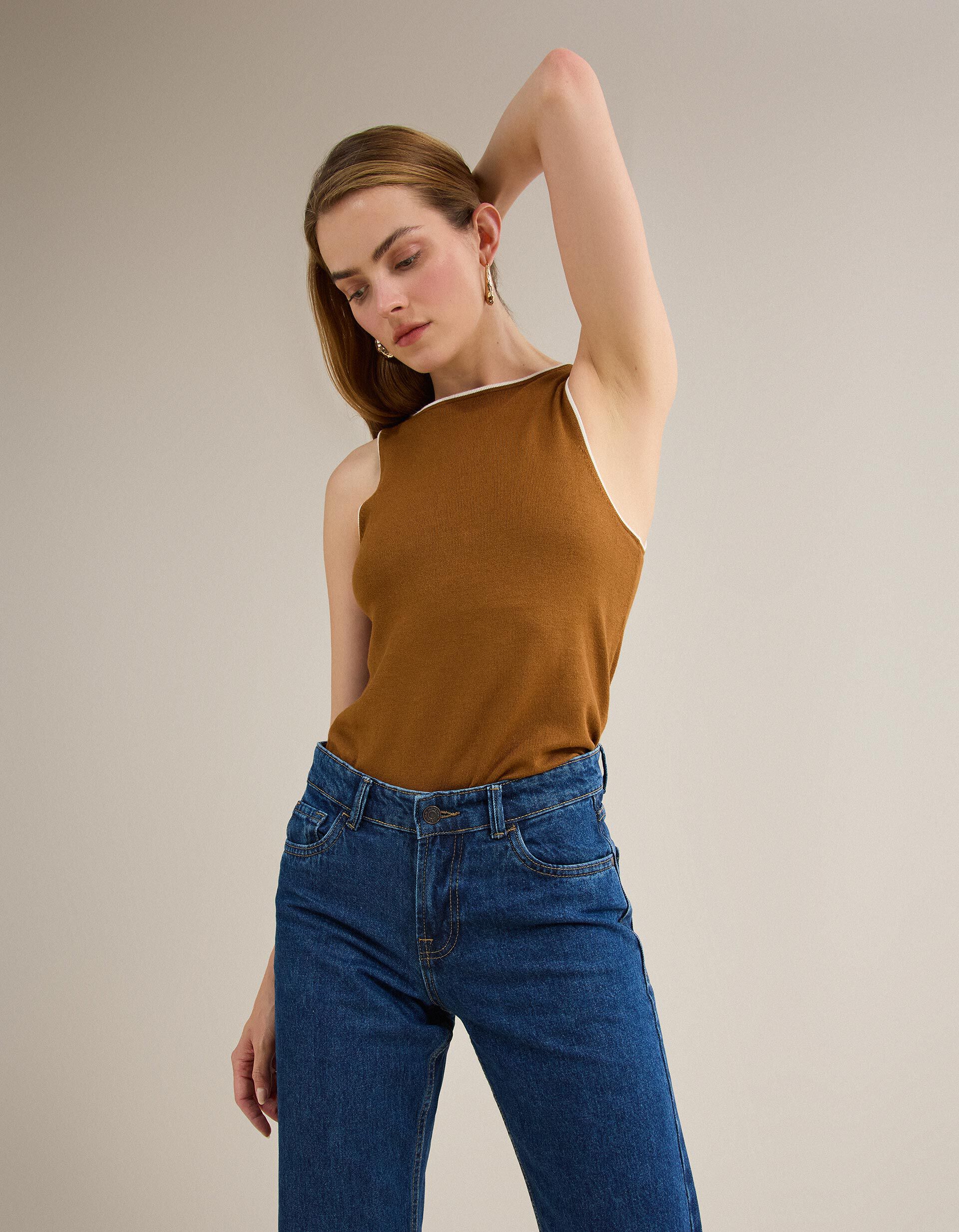Comprar Online Tank Top, Mulher, Castanho Claro