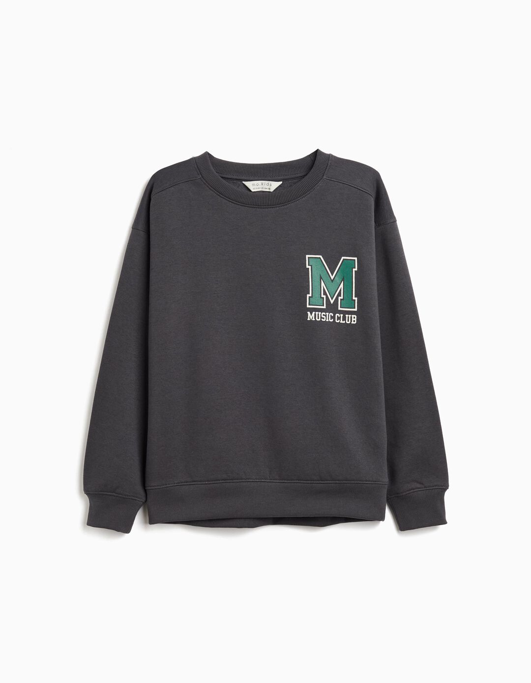 Sweatshirt de Felpa, Menino, Cinzento Escuro