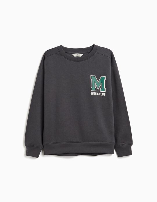 Comprar Online Sweatshirt de Felpa, Menino, Cinzento Escuro