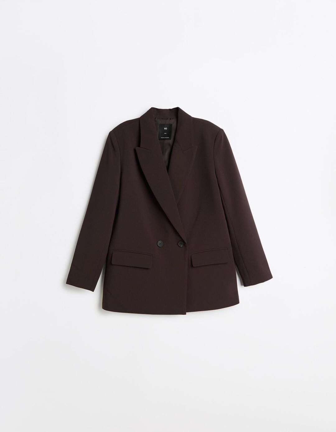 Blazer Oversize, Mulher, Castanho Escuro