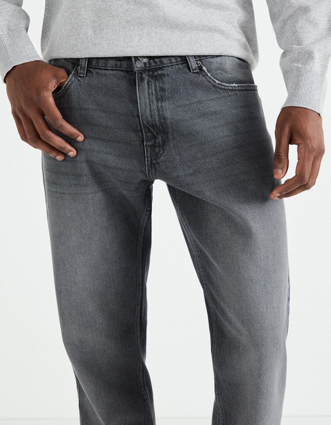 Jeans 'Slim Fit', Homem, Cinzento