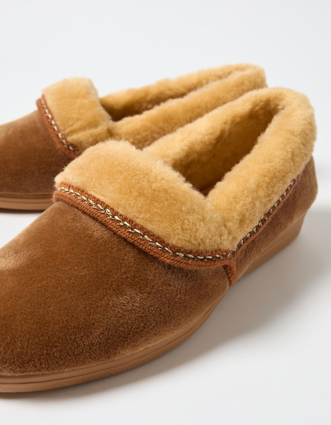 Pantufas, Mulher, Bege 