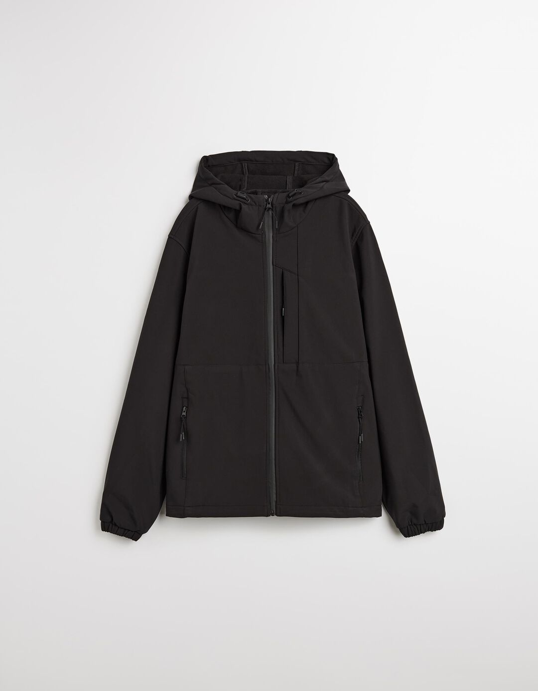 Parka com Capuz, Homem, Preto
