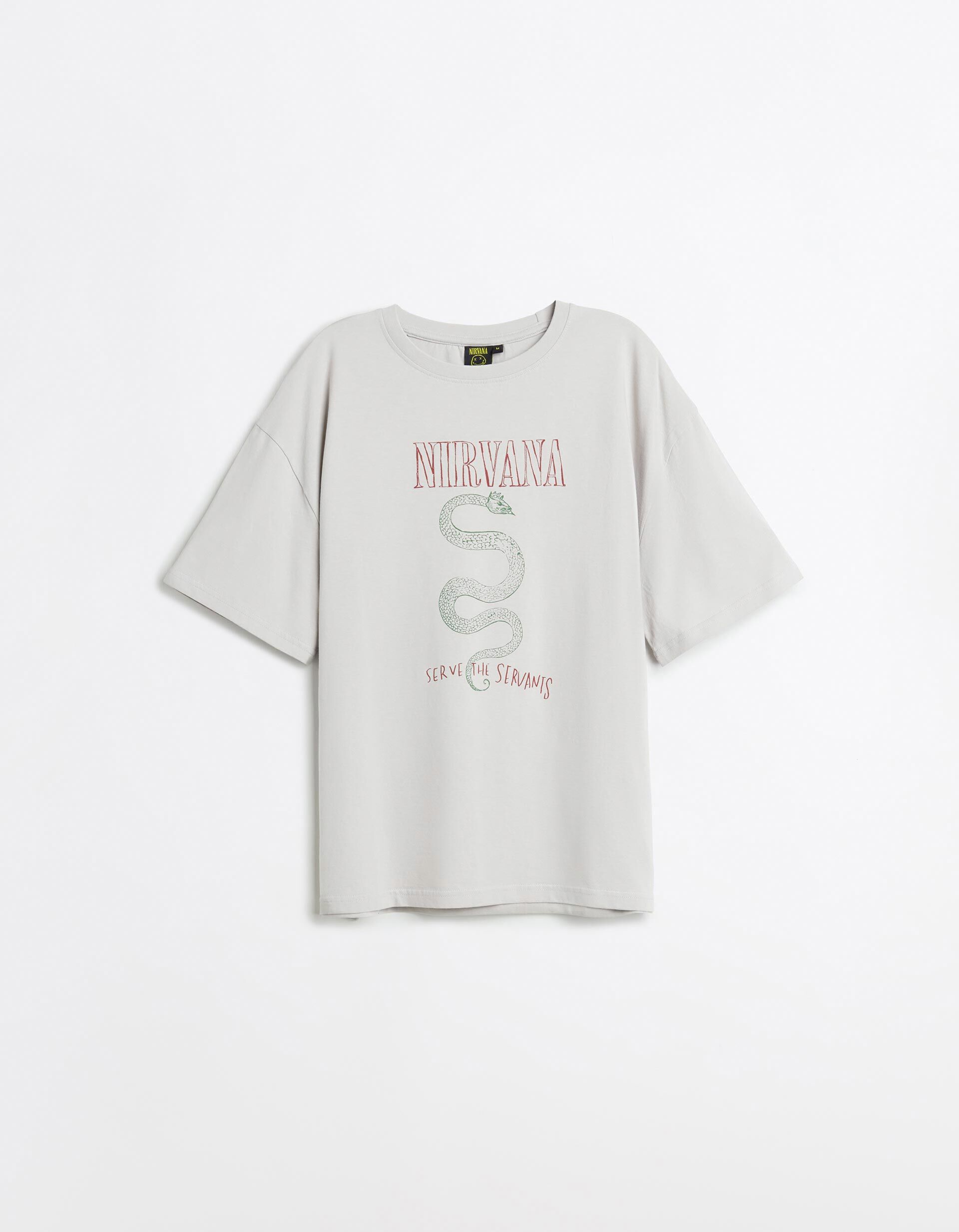 Comprar Online T-shirt Estampada, Mulher, Cinzento Claro