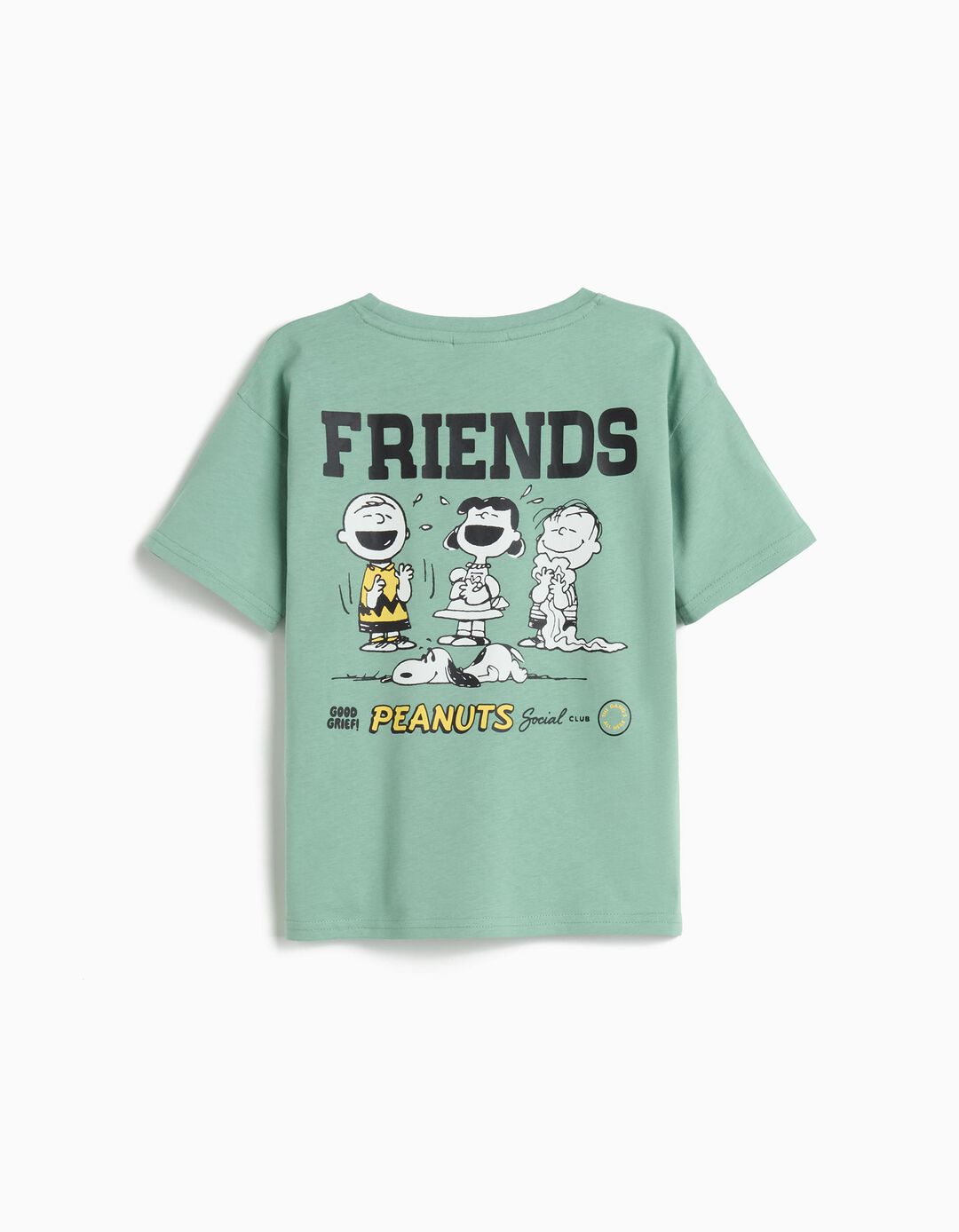T-shirt 'Snoopy', Menino, Verde Claro