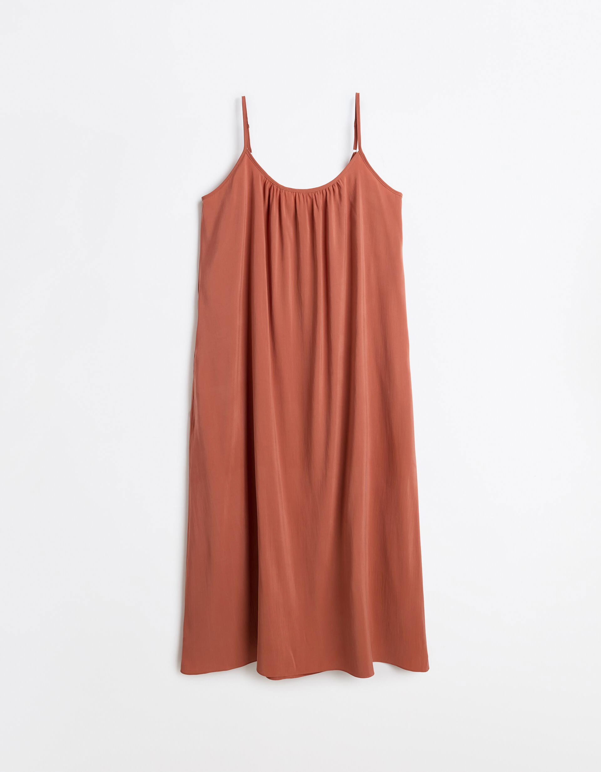 Comprar Online Vestido Modal, Mulher, Laranja Escuro