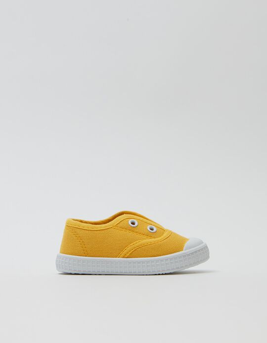 Canvas Trainers, Babies, Yellow