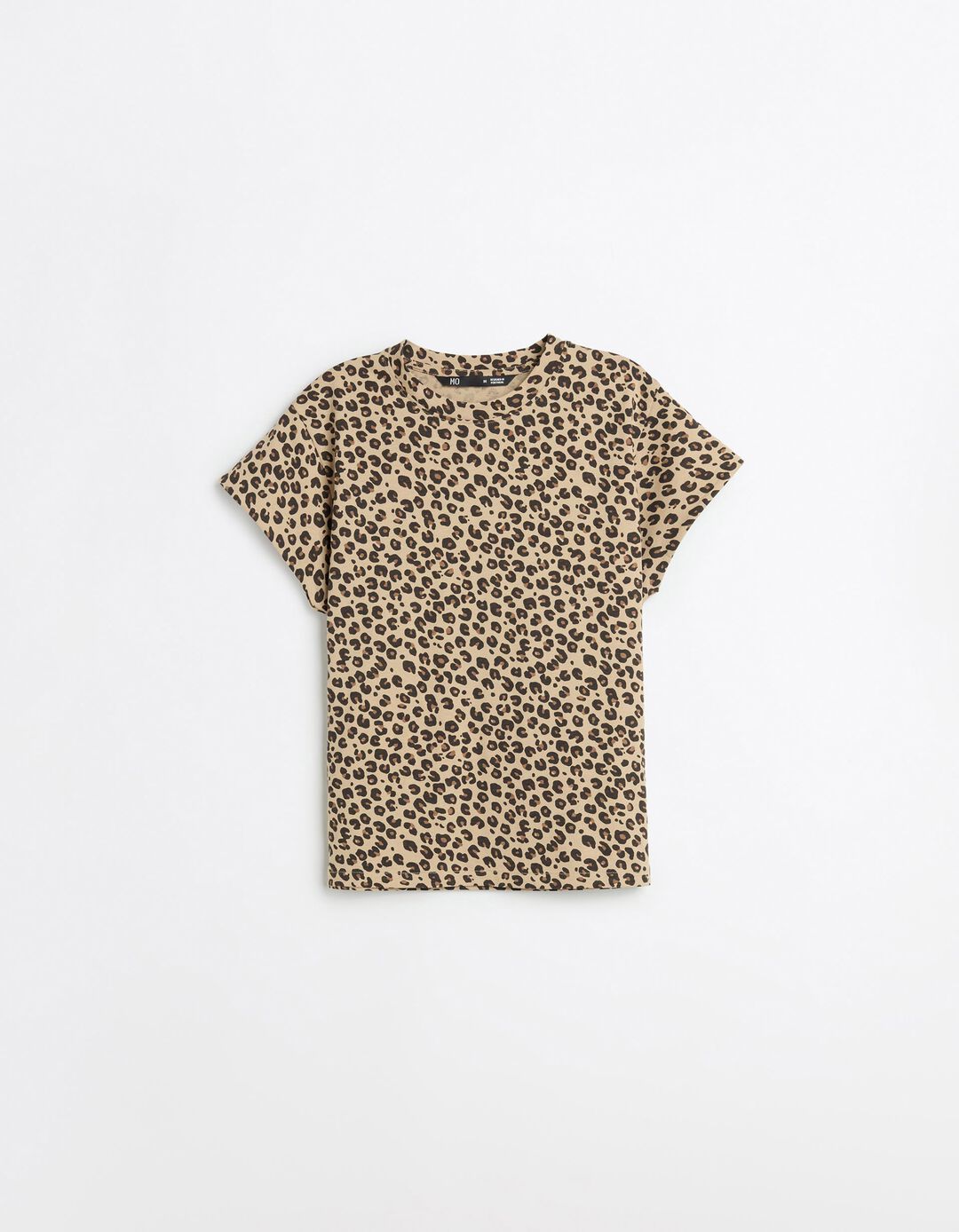 T-shirt Animal Print, Mulher, Bege