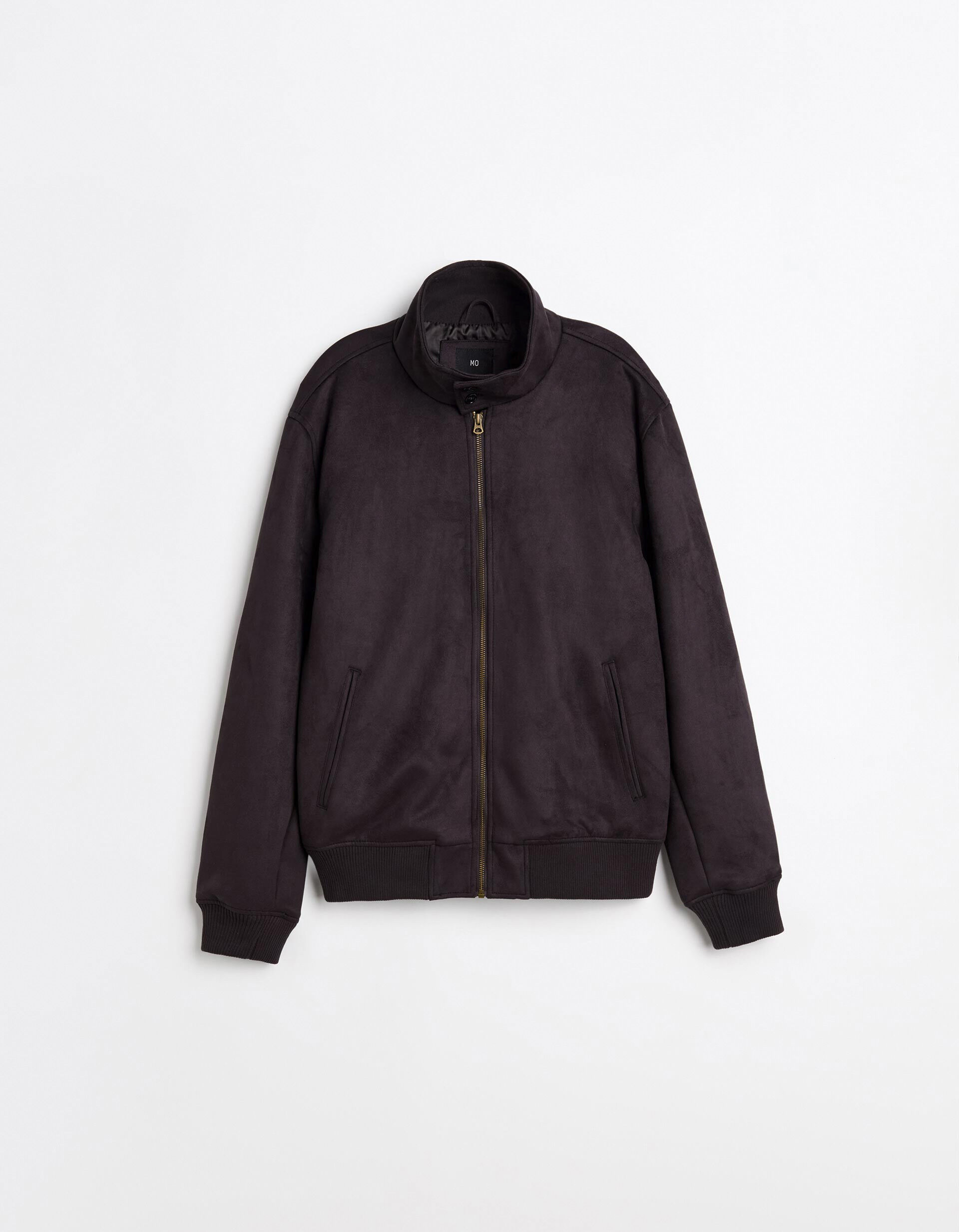 Comprar Online Casaco Bomber Efeito Camur&ccedil;a, Homem, Castanho Escuro