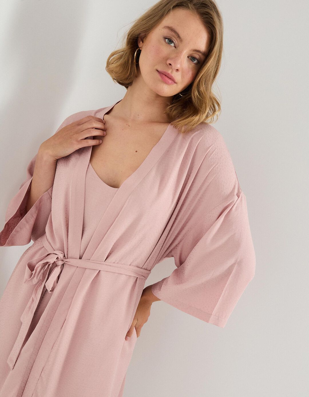 Robe, Mulher, Rosa Claro 