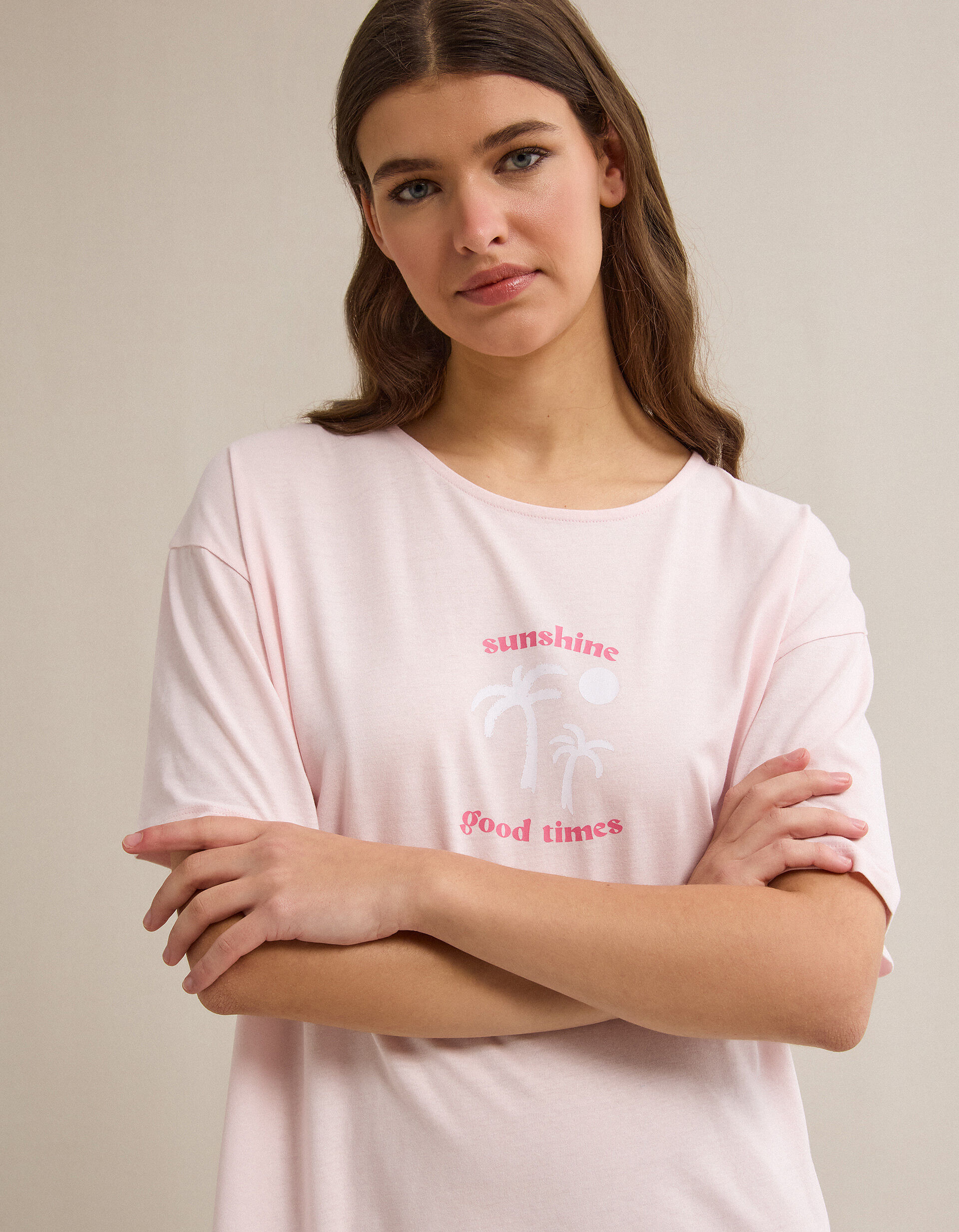 Comprar Online Camisa de Dormir, Mulher, Rosa Claro