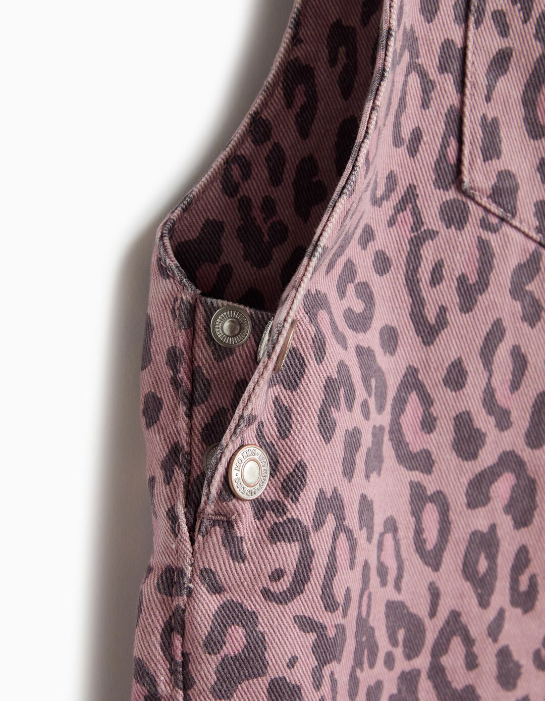 Jardineiras Animal Print, Menina, Rosa