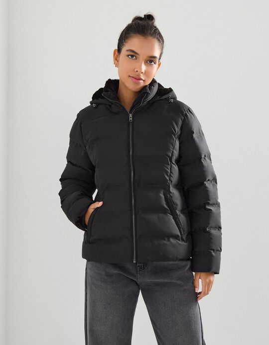 Comprar Online Casaco Acolchoado, Mulher, Preto