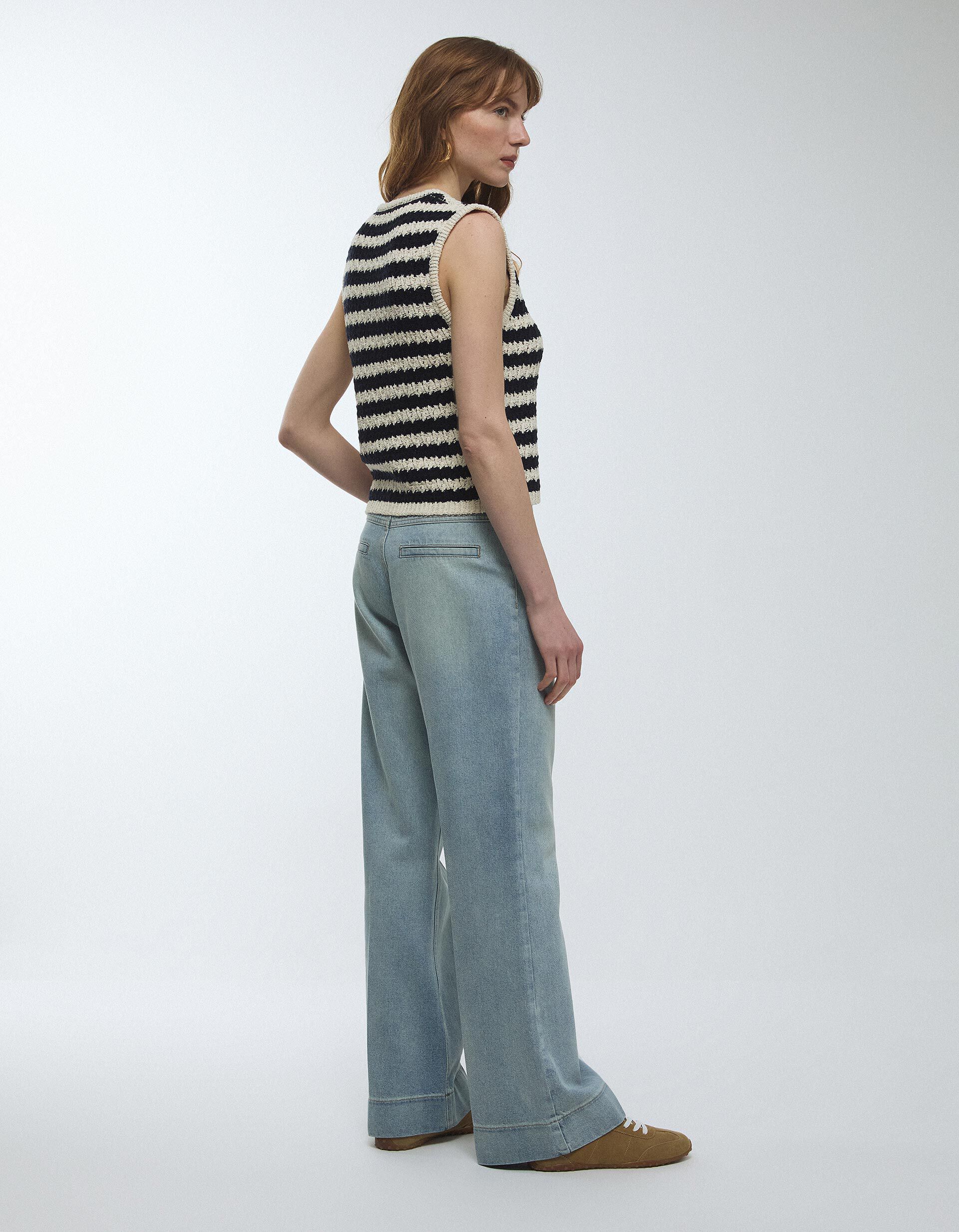 Comprar Online Cal&ccedil;as de Ganga Wide Leg, Mulher, Azul Claro