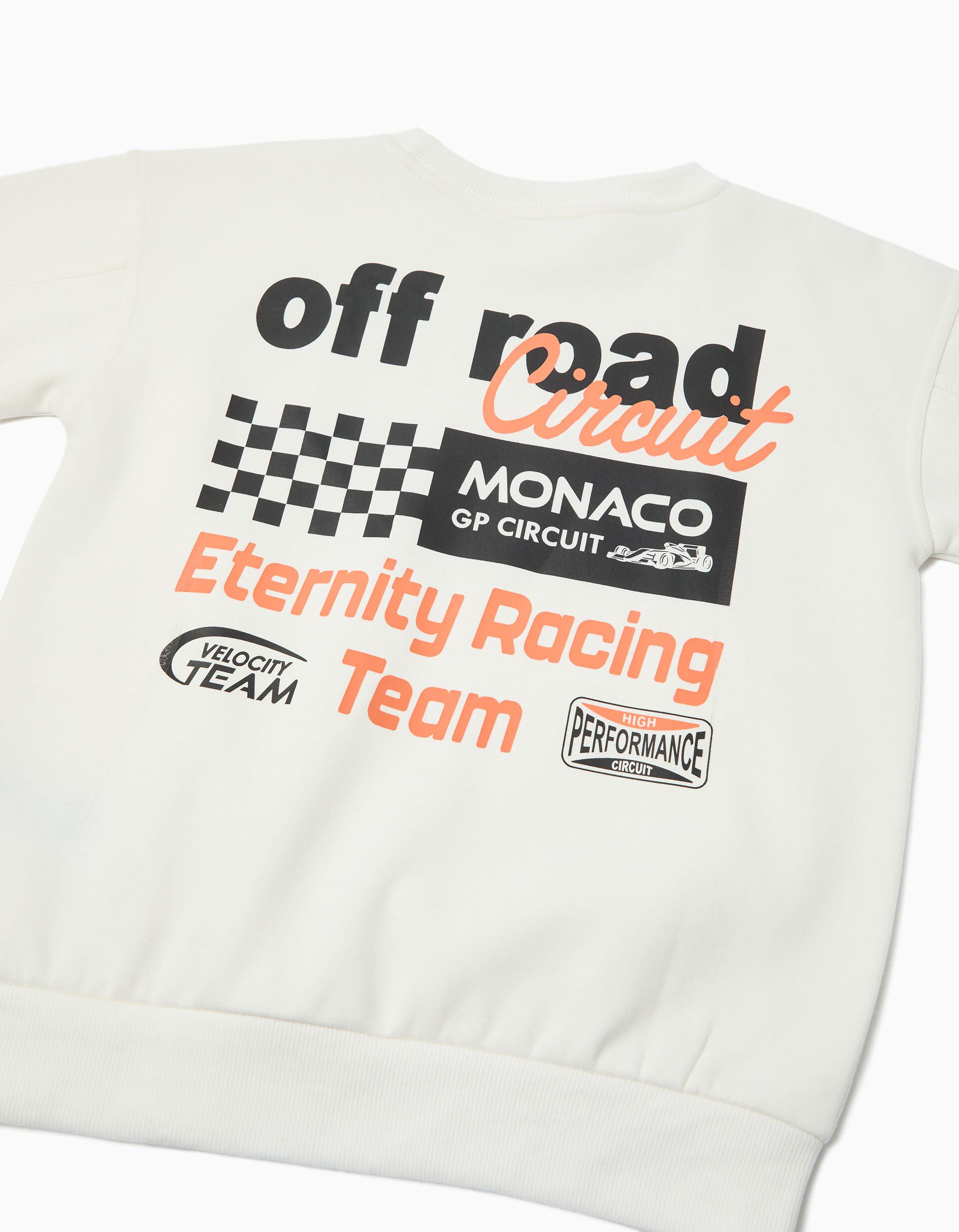 Comprar Online Sweatshirt de Felpa, Menino, Branco