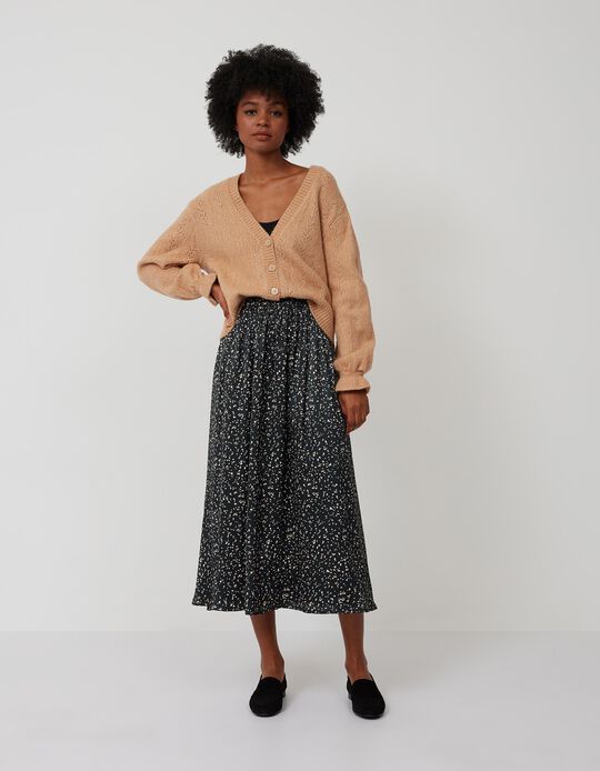 Midi Skirt, Women, Black