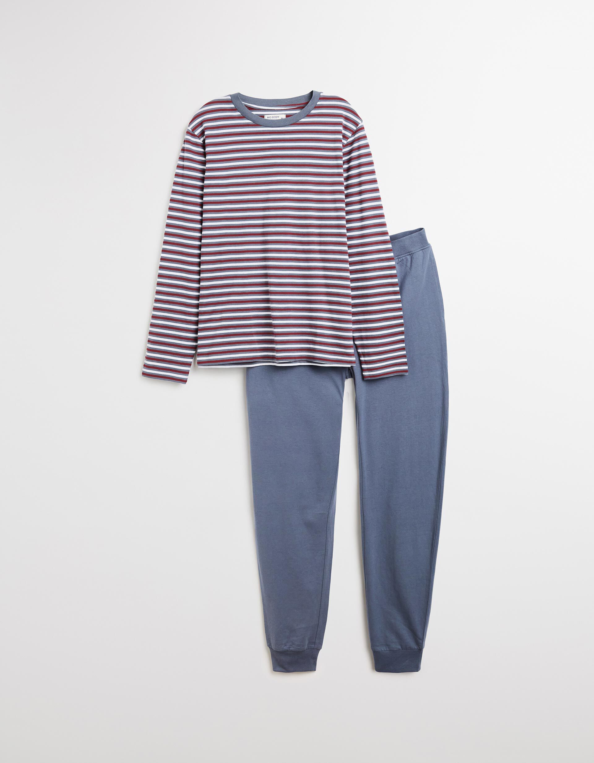 Comprar Online Pijama de Riscas, Homem, Azul Escuro