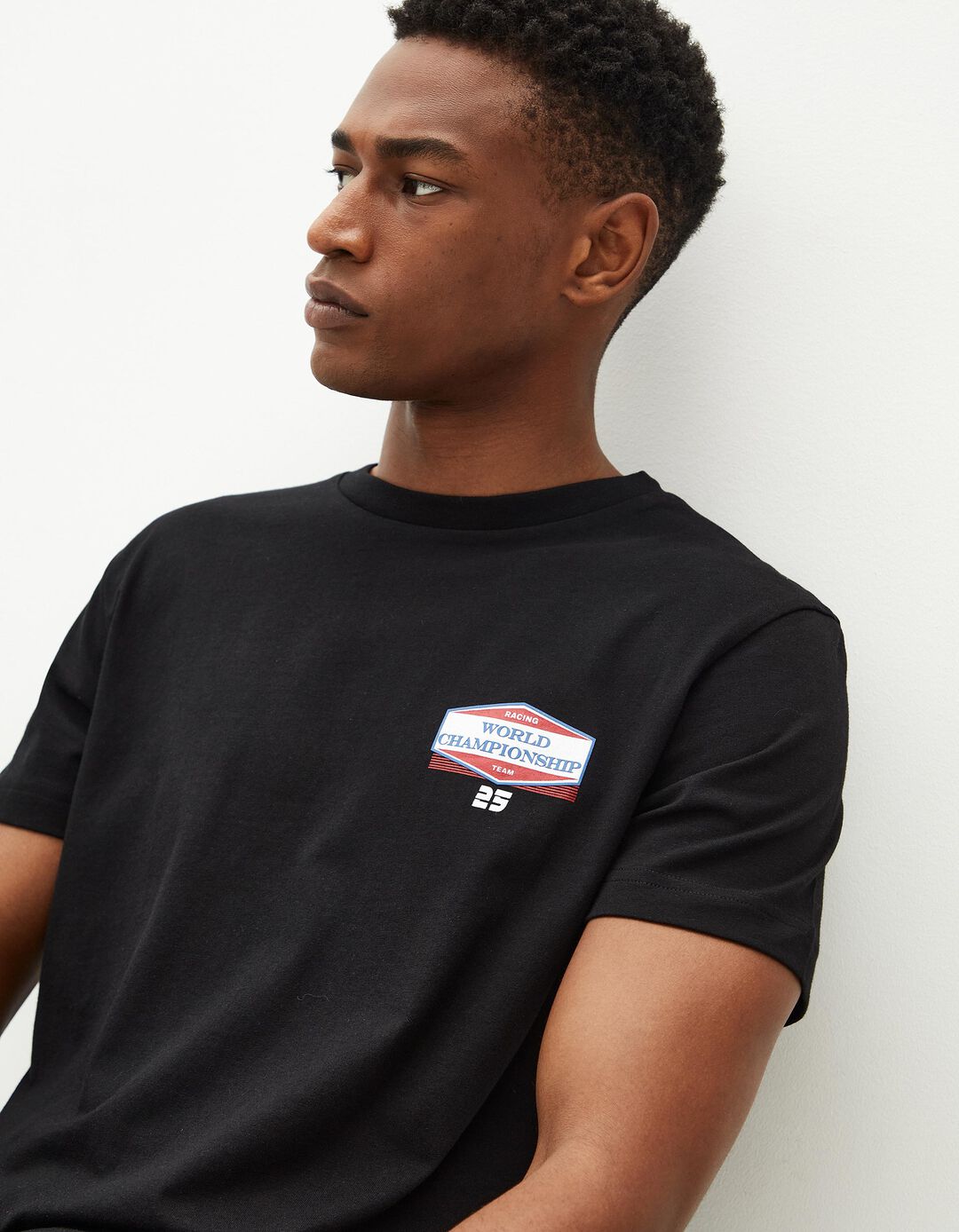 T-shirt, Homem, Preto