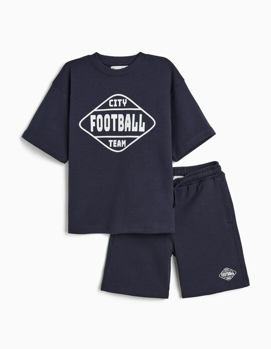 Comprar Online Conjunto T-shirt e Cal&ccedil;&otilde;es, Menino, Azul Escuro